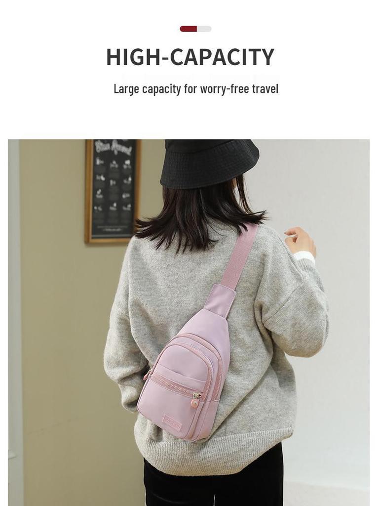 Dámská trendy cestovní taška přes hruď: Všestranná tištěná crossbody pro sport a volný čas