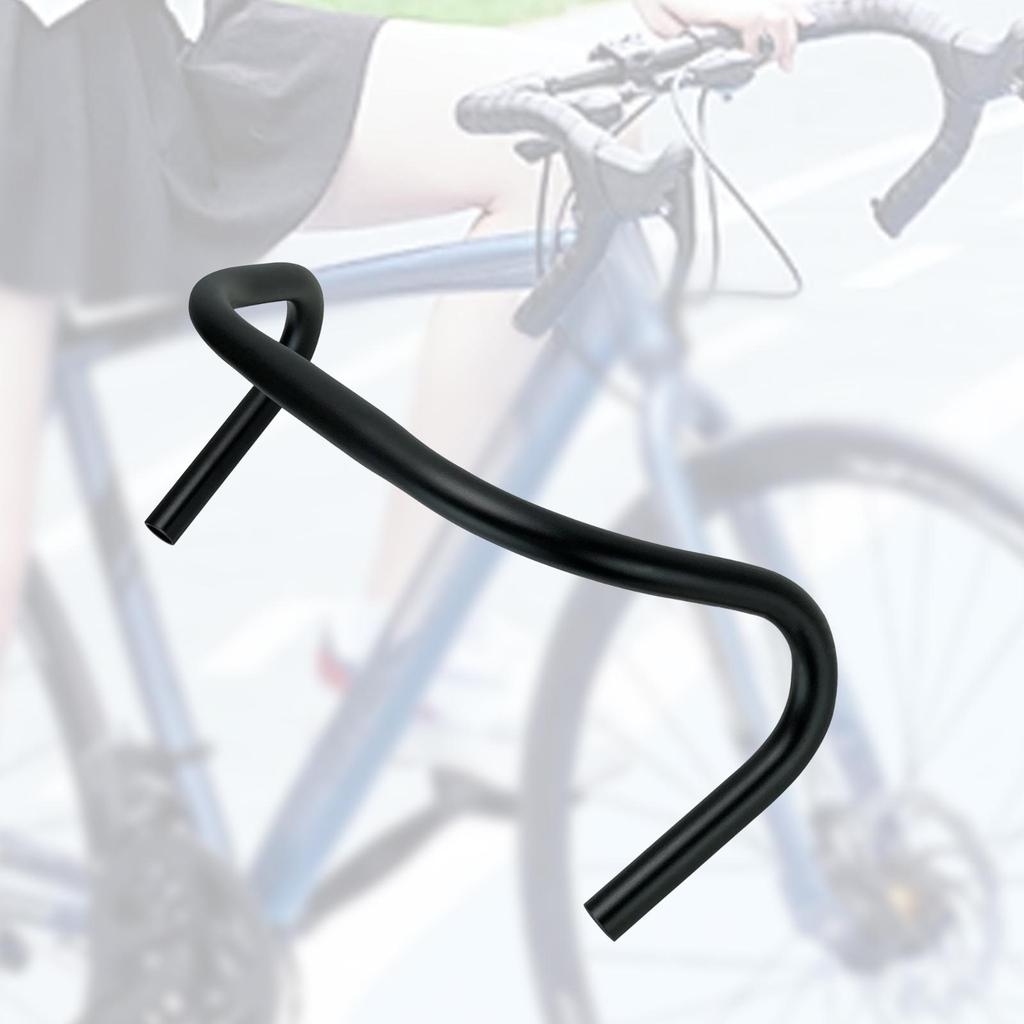 Mountain Bike Handlebar 390mm MTB Bent Handle Bar Replacement Component Parts Accessories Replace Comfortable Grip