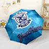 Fc Schalke Personnalisez Votre Nom Parapluie Parapluie Automatique d'Extérieur Parapluie Pliant à 8 Baleines Conception Pliable Essentiel de Voyage À la Mode
