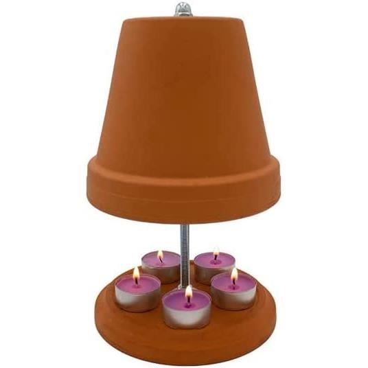 Diffuseur de parfum - BRULEUR DE PARFUM - Four à Bougie - Terre cuite - Céramique - Orange