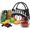 Baseballowa Mama Izolowana Torba Termiczna na Lunch Torba Chłodząca Torba Organizer Dla Kobiet