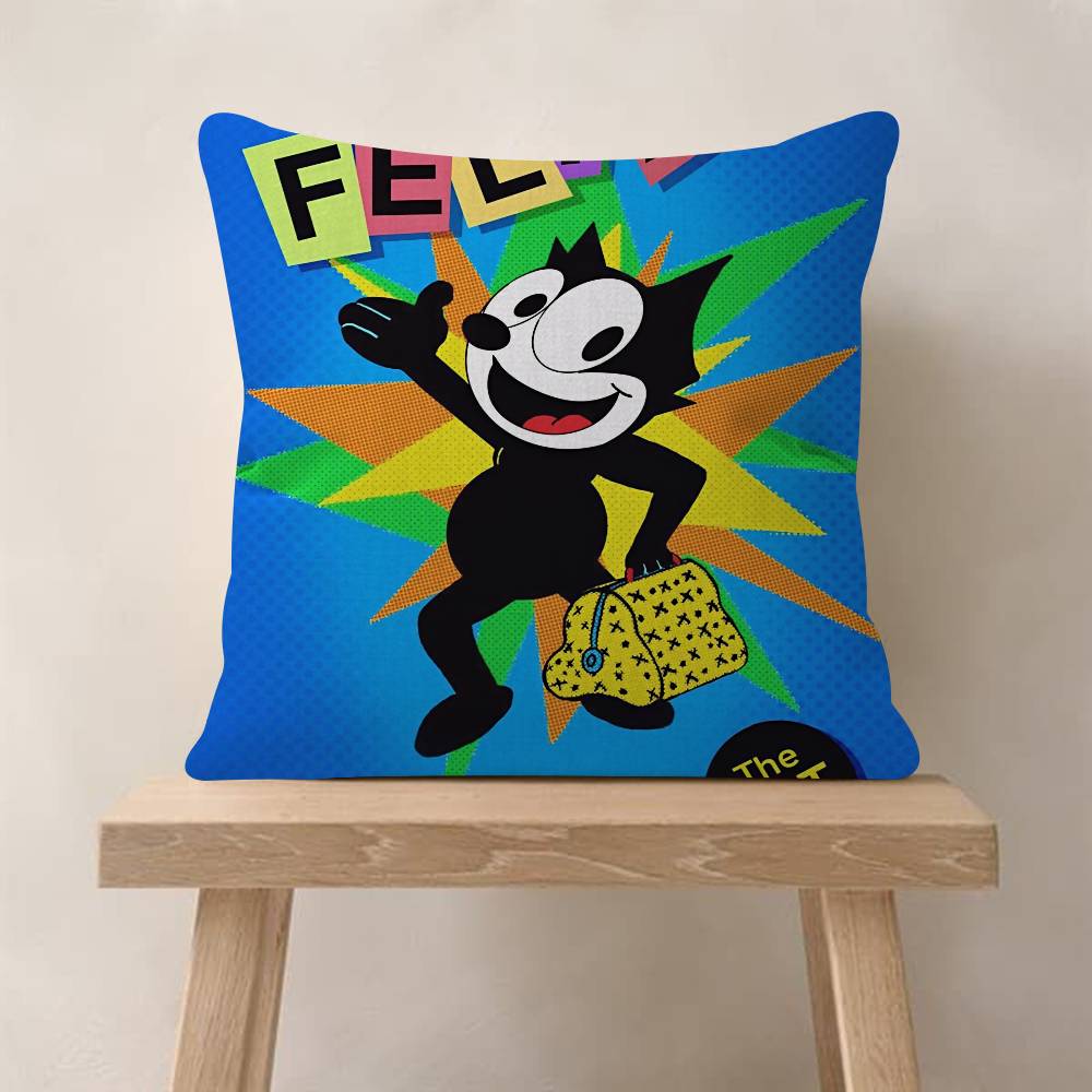 Movie FFelix CLASSIC the Cat Cushion Cover Pillowcase Upholstery Sofa Throw Pillow Home Decor Pillowcas