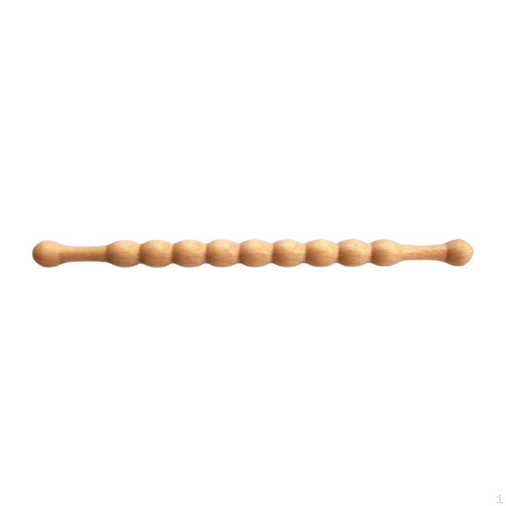 Massage Rod Massager Tool Manual Wood Lightweight Handheld Therapy Stick Scraping for Legs Full