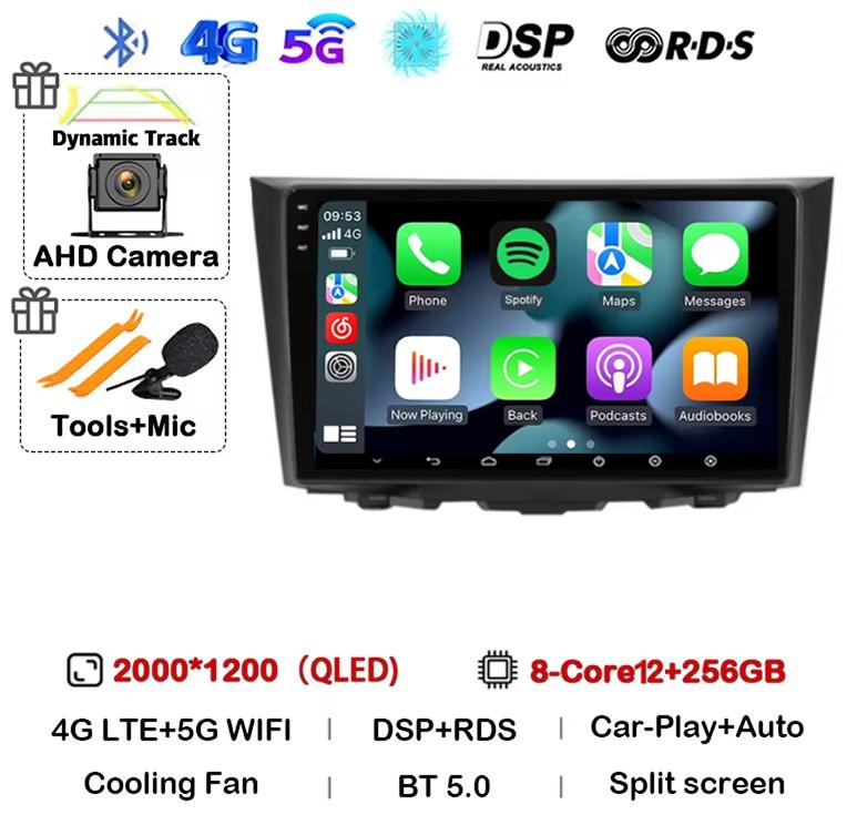 Android 14 Carplay Auto For Suzuki Kizashi 2009 2010 2011 2012 2013 2014 2015 Car Radio GPS Stereo Multimedia Player Head Unit