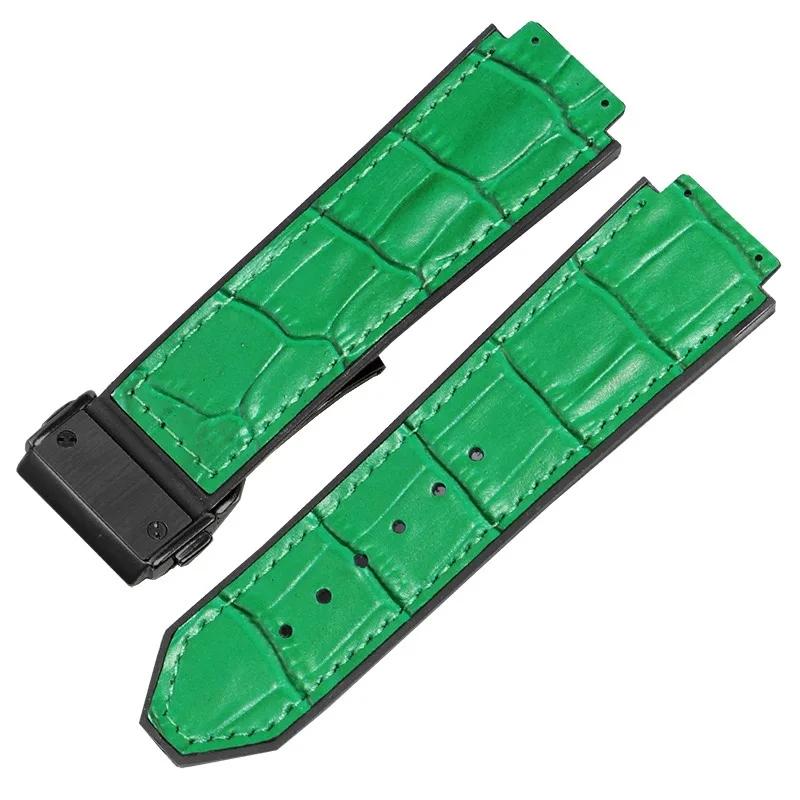 Классический ремешок для часов Hublot Big Bang Series из натуральной кожи — фото 25