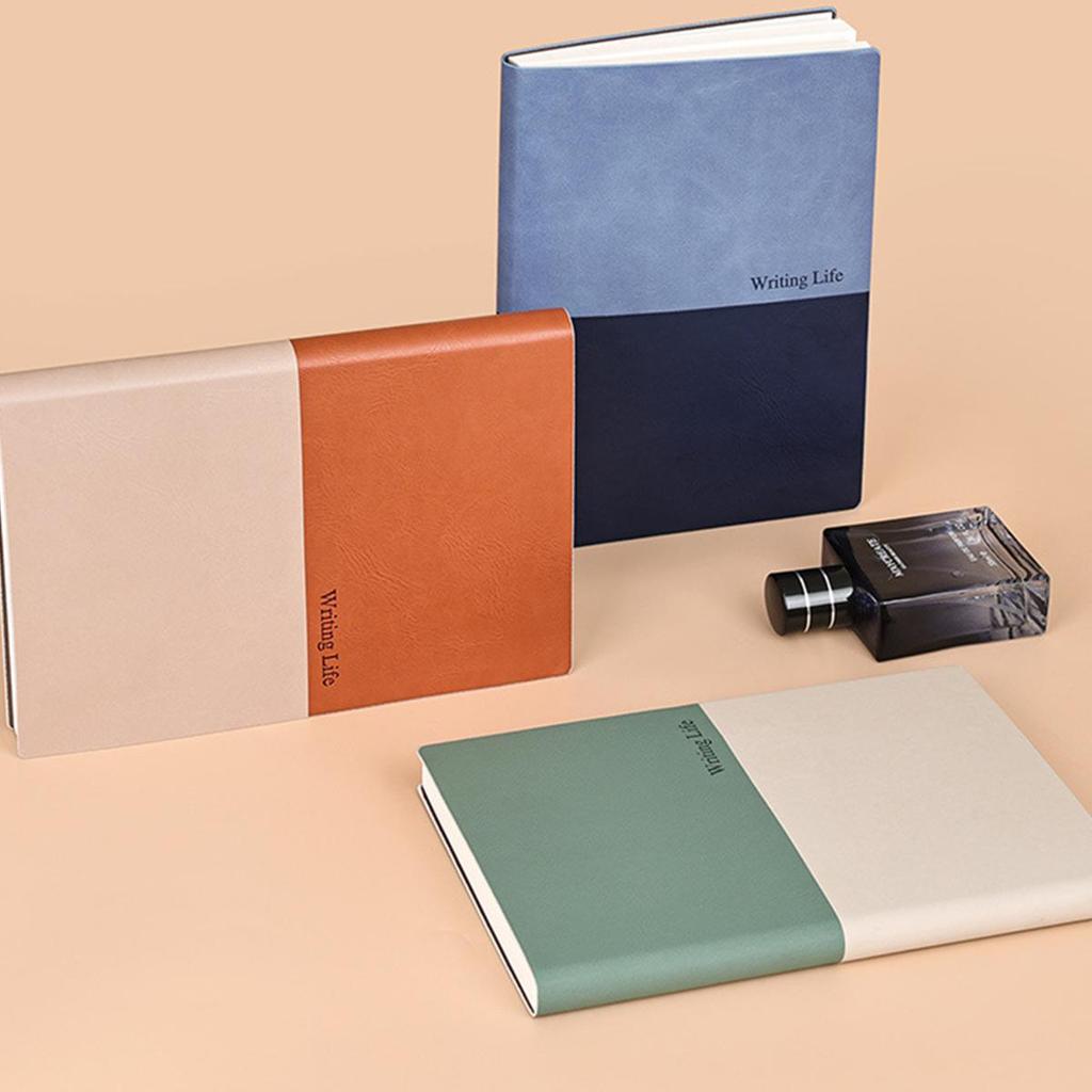 (Logo engraving possible) A5 soft leather student notebook, diary, work notebook, business meeting record book, subject notes, handbook