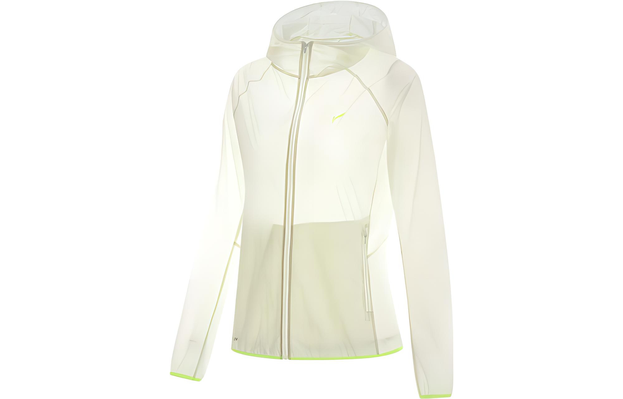 Li Ning Running Collection Trench Coat Women s Cream White AFDT186-2 XS
