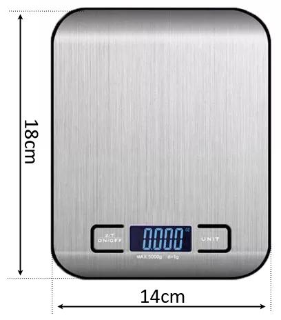 Elektroniczna Waga Kuchenna Precyzyjna 10Kg/1G Lcd Cyfrowa Tara