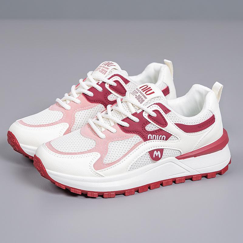 [Customized] Spring Korean version of thick-soled dad shoes, student running mesh sports shoes, soft-soled non-slip casual shoes, women