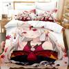 3D Print Anime Nakiri Ayame Bedding Set Bedroom Soft Modern Bedspreads Comefortable Kids Duvet Cover Quilt Cover And Pillowcase