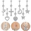 Gaibei Heart Cross Fashion Navel Ring Jewelry