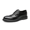 Classic Brogues Men Evening Dresses Oxford Shoes for Men Leather Formal Footwear Mens Glossy Retro Shoes Luxury Upscale Flats