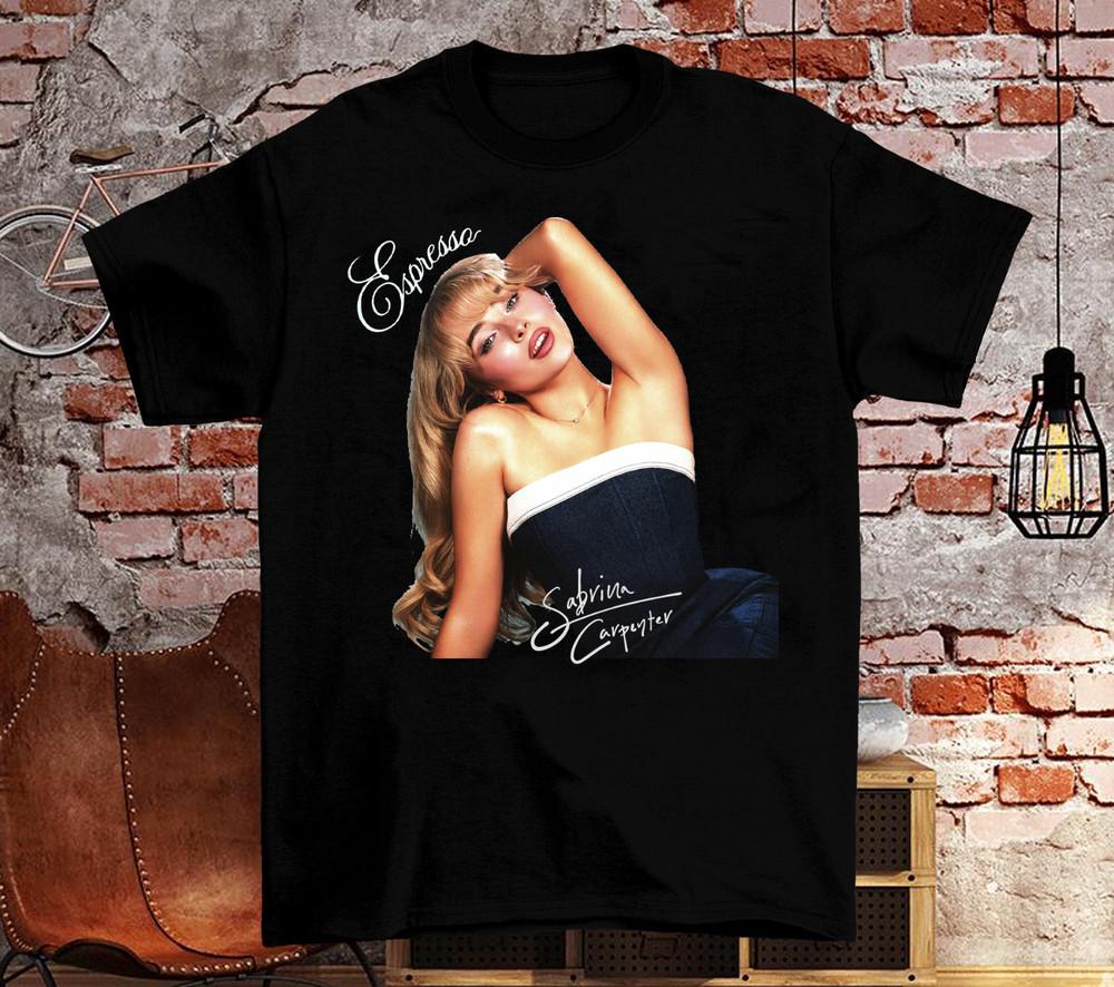 NEW Sabrina Carpenter  Espresso Gift For Fans Black All Size Shirt Unisex T-Shirt XXXXL