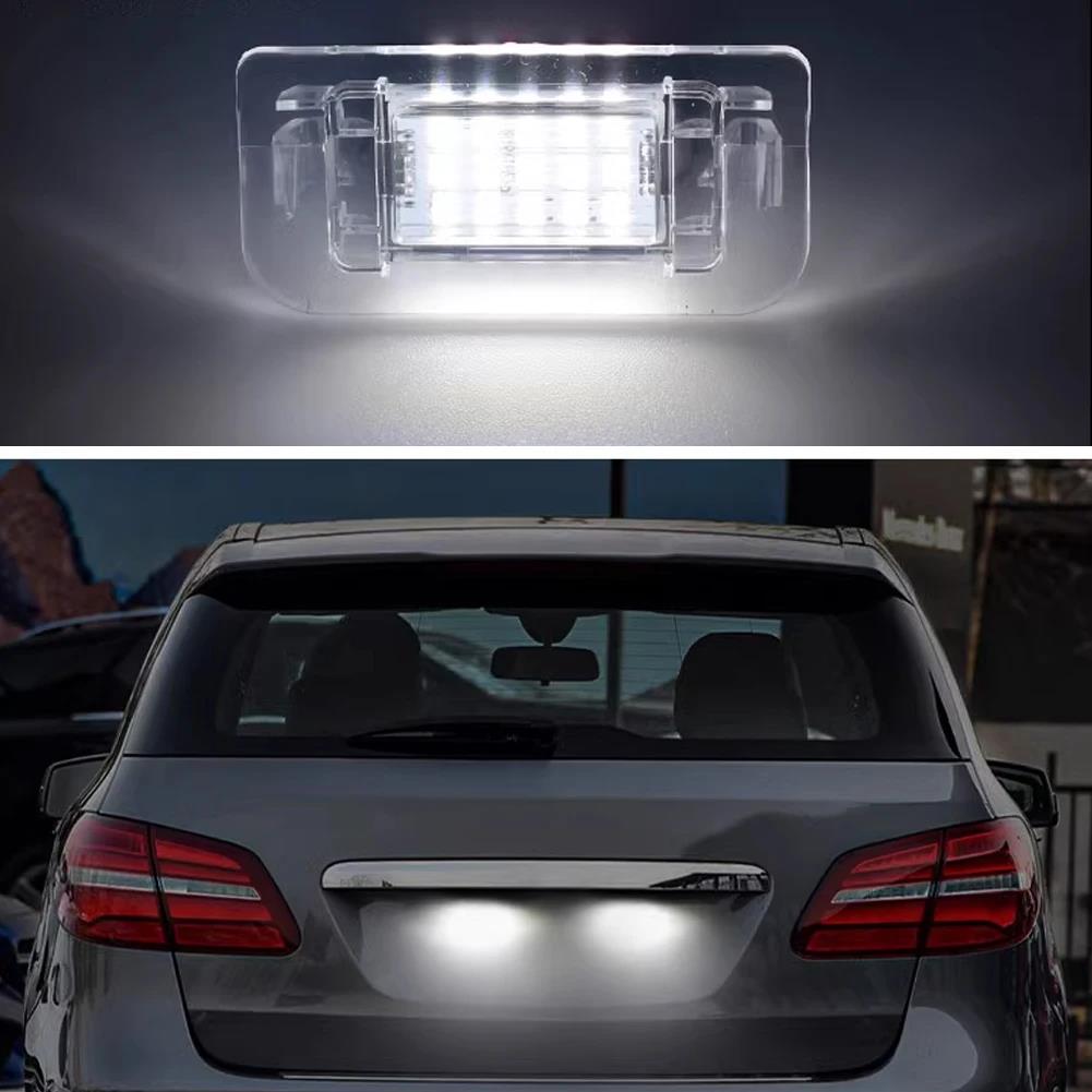 For Mercedes Benz B-Class W242 W246 2011-2019 A2468201566 1/2PCS 15SMD Car LED License Number Plate Light Canbus Error Free License Plate Lights 2