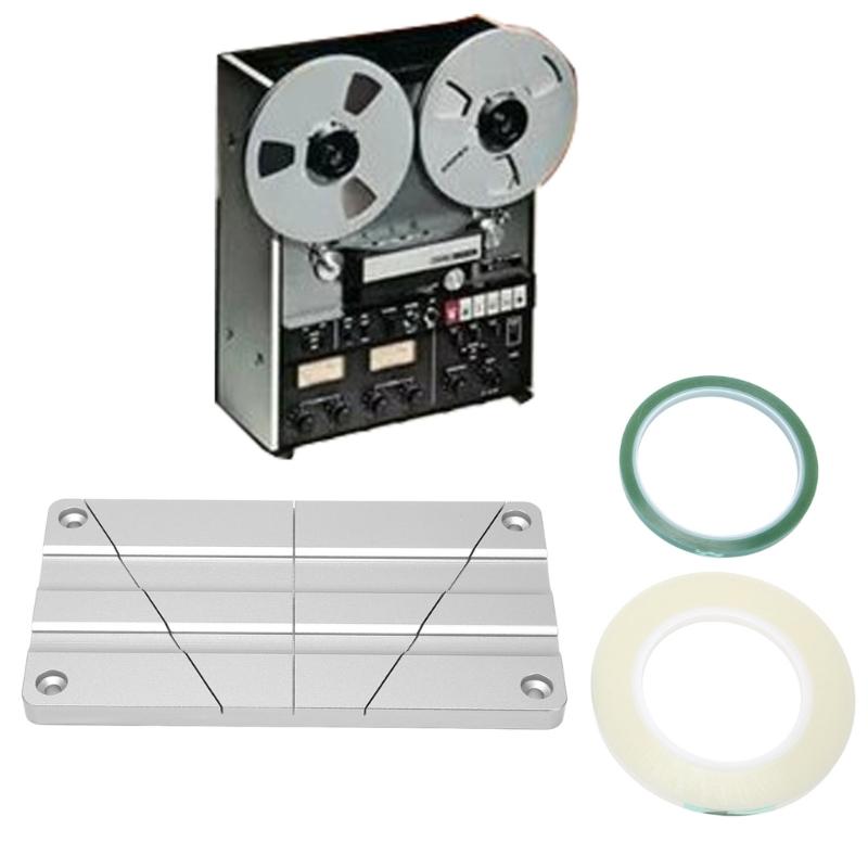 Studio Grade Aluminum Alloy Tape Splicing Set Reel to Reel Tape Splicing Block 1/2 1/4 10Inch Durable Professional