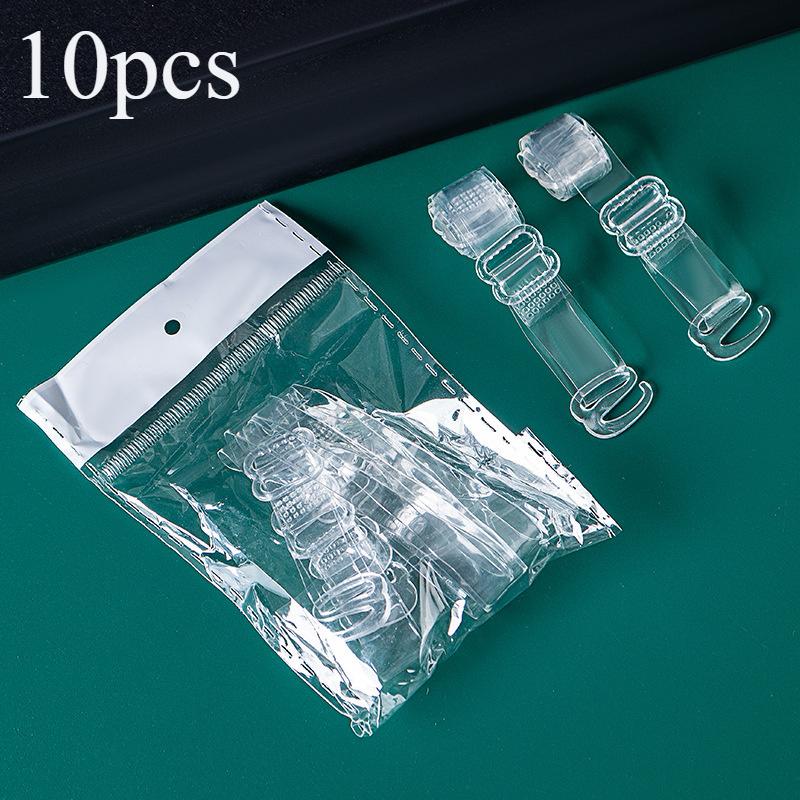 

Прозрачные бретели из термополиуретана, высокоэластичные, бесшовные, невидимые бретели, регулируемые, съемные, аксессуары для бюстгальтера, цветные нетканые компоненты бюстгальтера 10pcs белый