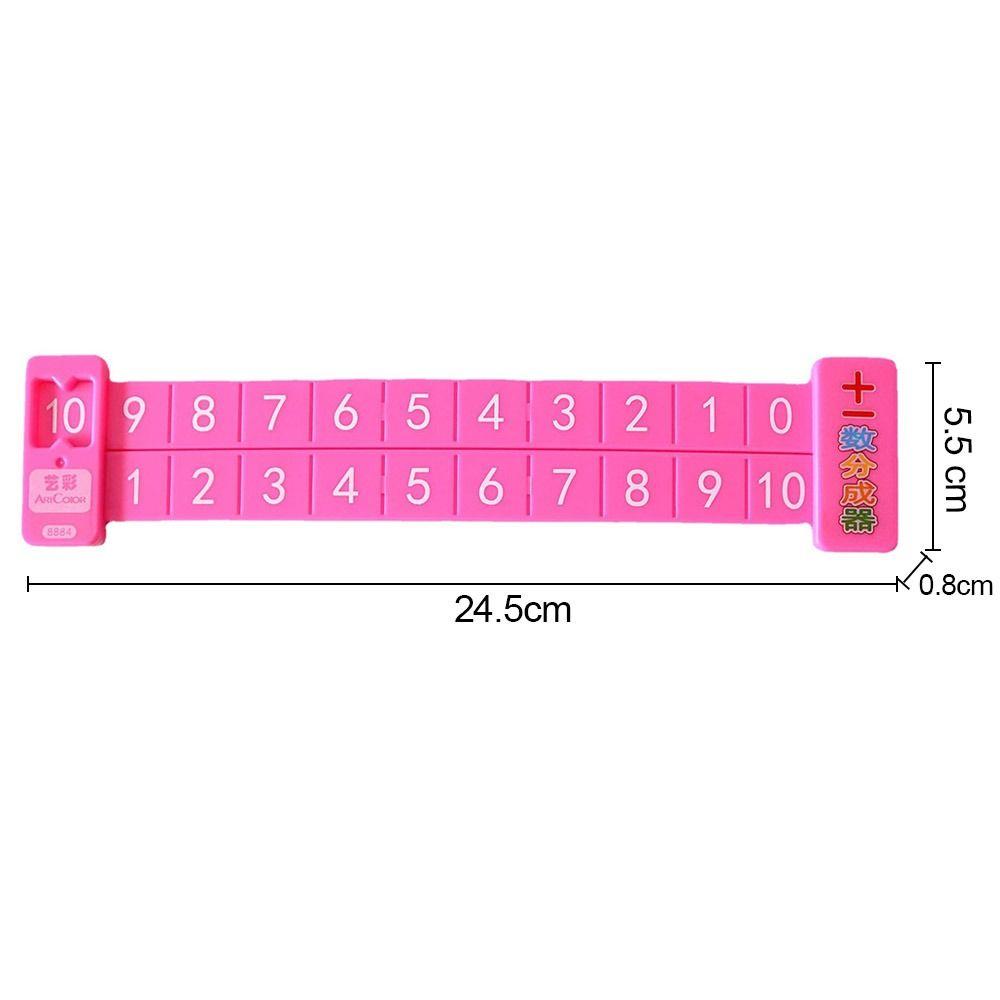 Random Color Subtraction Ruler Within 20 Addition Ruler Math Decomposition Ruler  School Supplies