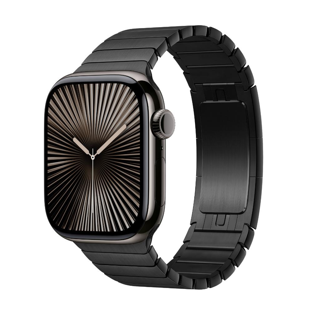 

Браслет цвета титана для Apple Watch Ultra 2 49 мм 10 46 мм Роскошный ремешок из нержавеющей стали для IWatch 9 8 7 6 5 4 SE 45 мм 44 Ремешок 49mm