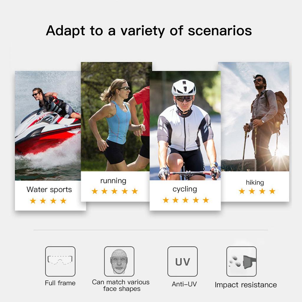Cycling Glasses Sport Polarized Sunglasses Windproof UV Protection Glasses for Outdoors