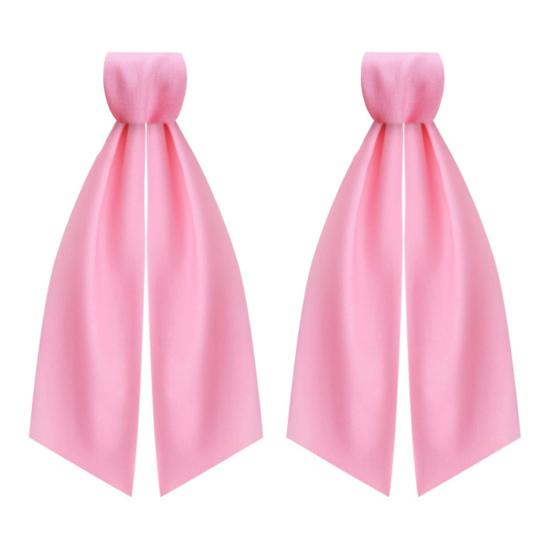 2 Pcs Wreath Sash for Front Door Blank Satin Wreath Sash Embroidery Monogram Plain Ribbon Accessories for Xmas Party Yard Doorway Wall Decor