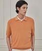 THEKNITCOMPANY Reese'S Silk Polo Shirt - Apricot Yellow