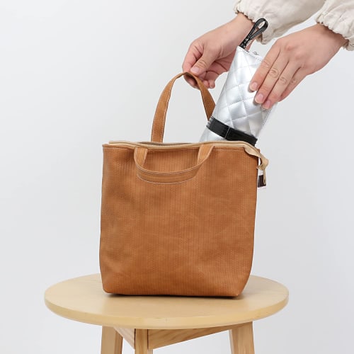 Astro Hair Iron Case, Silver, Heat-Resistant, Hair Iron Storage Pouch with Tray, Portable and Hangable, 821-54, Medium