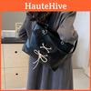 2024 New High-end Minimalist Design Shoulder Bag Women Color Block Retro Fashion Tote Bag