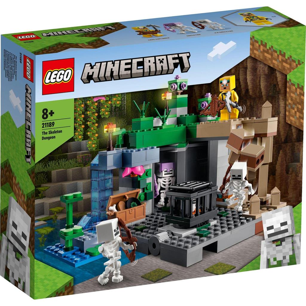 LEGO Minecraft Skelettgrotta Leksak Present Födelsedag Block Jul8910Grundskola Minecraft-varor 21189
