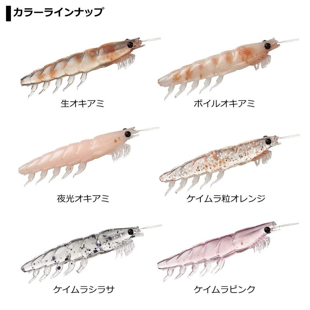Daiwa Comfortable Real Krill Worm Luminous Krill 3L 58mm 5 Pieces