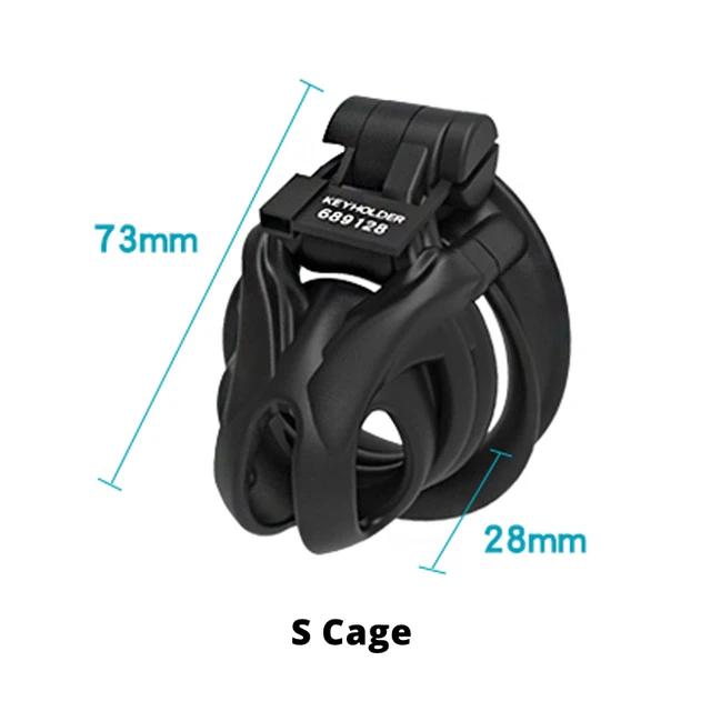 New 3D Printing Chastity Cage Curve Rings Fidelity Cage Extreme Micro Cock Cage Hentai Invisible Sex Toy for Male BDSM Sex Game