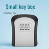 Compact Key Box with Combination Lock for Home or Construction Site - Peephole Viewer & Key Storage