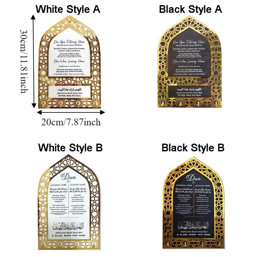 Decorative Acrylic Key Hanger Wall Mounted Arabic Key Holder Durable Key Hook Eid Al Adha Gift