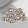 10pcs 15/ 20mm Irregularly Shaped Buttons Beautiful Gold/Silver Color Metal Shank Buttons Diy Crafts Clothing Sewing Accessories