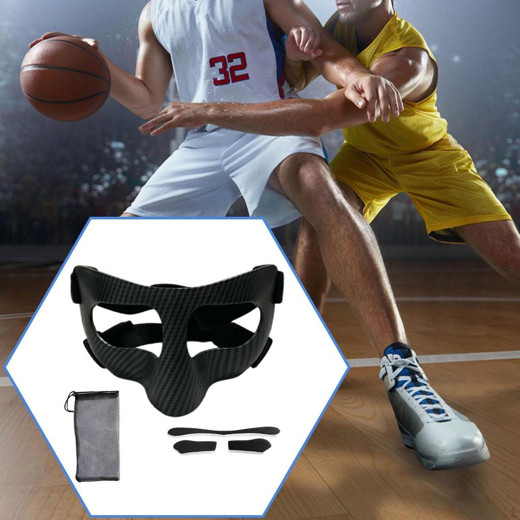 Ochraniacz nosa Twarz Elastyczny pasek Regulowany dla dorosłych Ochraniacz Siłownia Piłka nożna