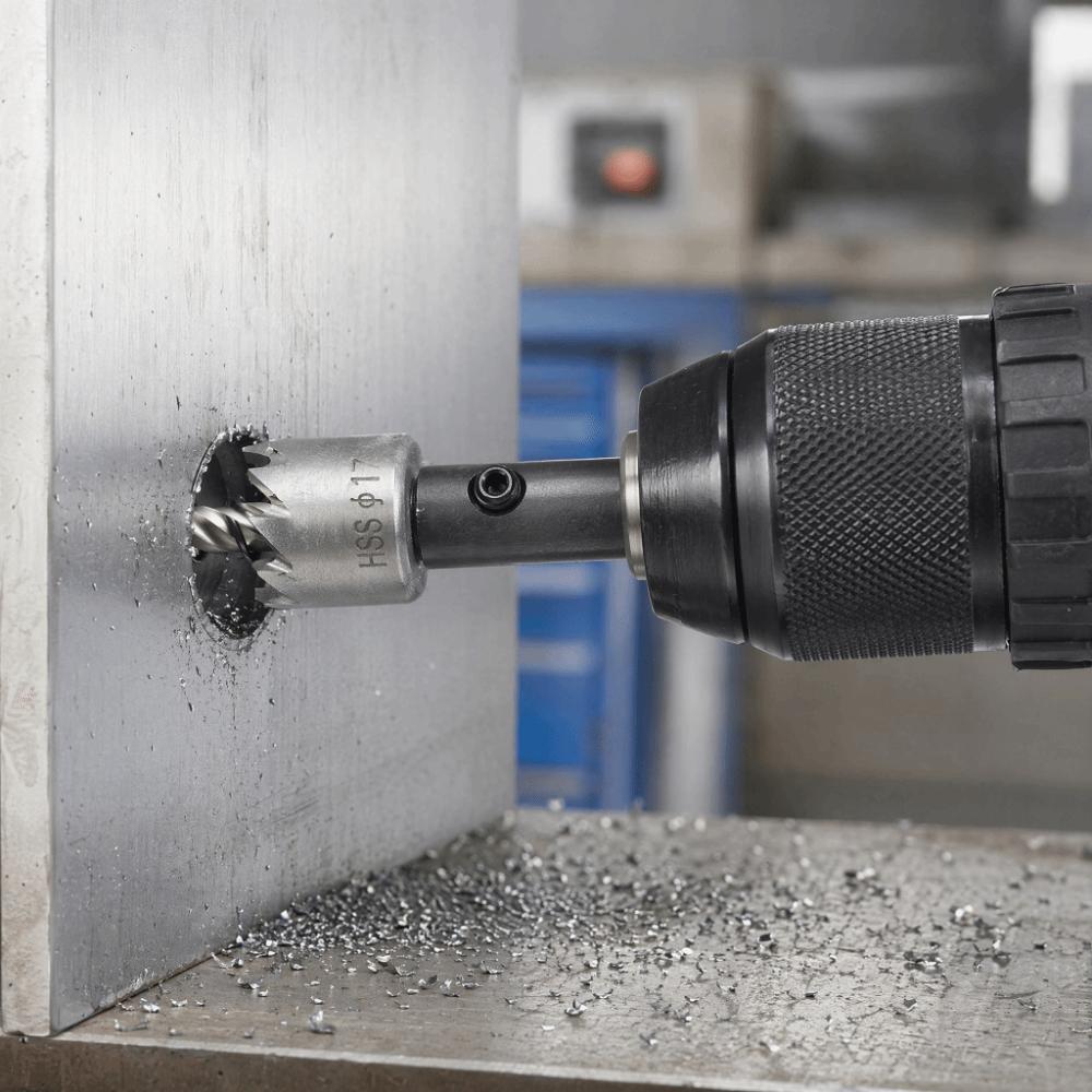 High Speed Steel Drill Bit Hole Saw 17mm Diameter High Speed Steel Cutter HSS Drill Bit  For Wood