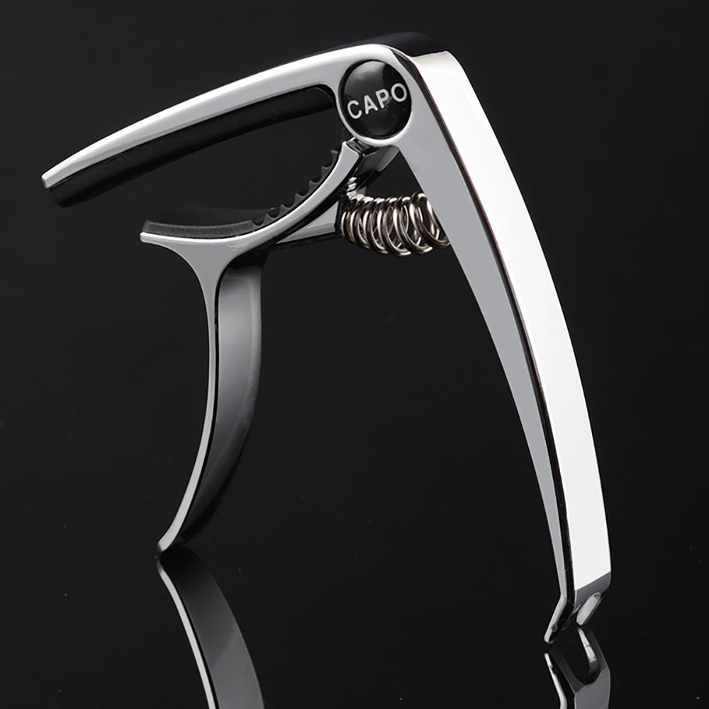 Metal Guitar Capo Guitar Tuner Clamp Zinc Alloy Professional Key Trigger Capo for Acoustic Electric Guitar with Rubber Grip