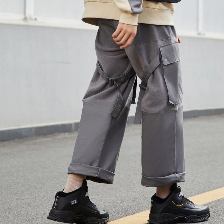 Li-Ning Outdoor Cargo Pants 'Shadow Grey' Men's AKXR605-1