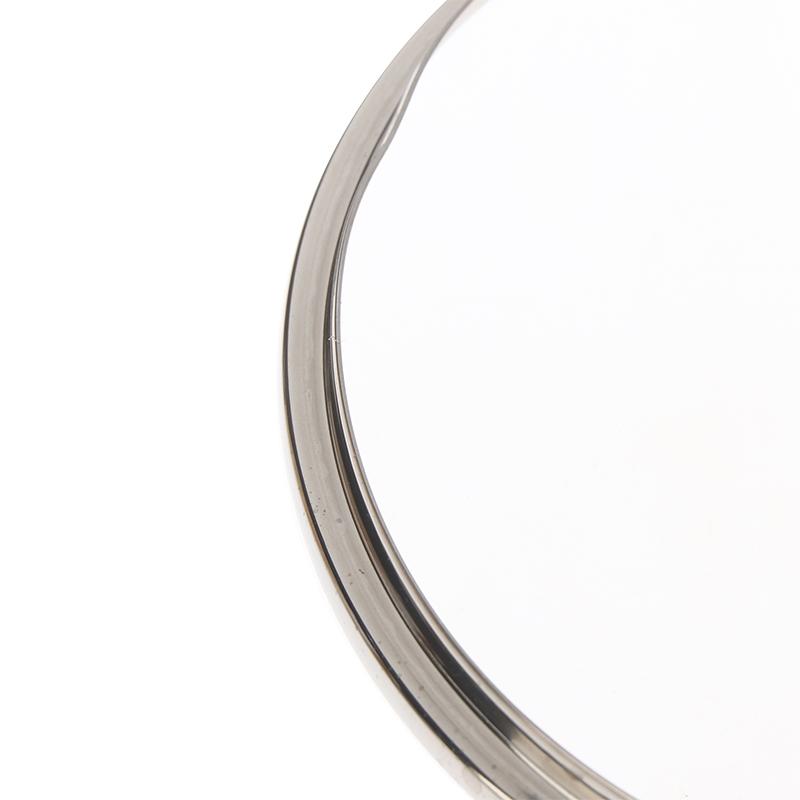 Visible Pot Cover Tempered Glass Pot Lid Stainless Steel Rimmed Pan Lid Spill Shatter-Proof Round Chef Glass Cover