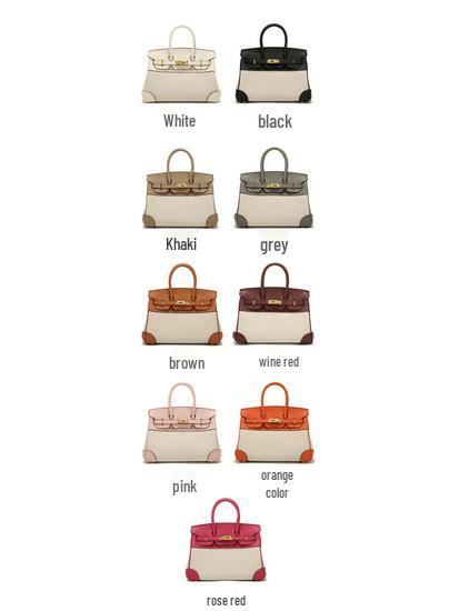 Lychee Grain Cowhide Canvas Color Block Women's Handbag - Large Capacity Shoulder & Crossbody Bag