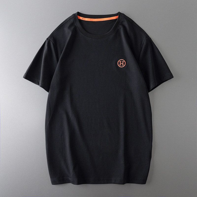 Original Overplus Order Liquid Ammonia T-shirt Men's Short Sleeve Cotton Waterproof Antifouling Embroidery Top Cut the Tag off Men's Clothing Clothes