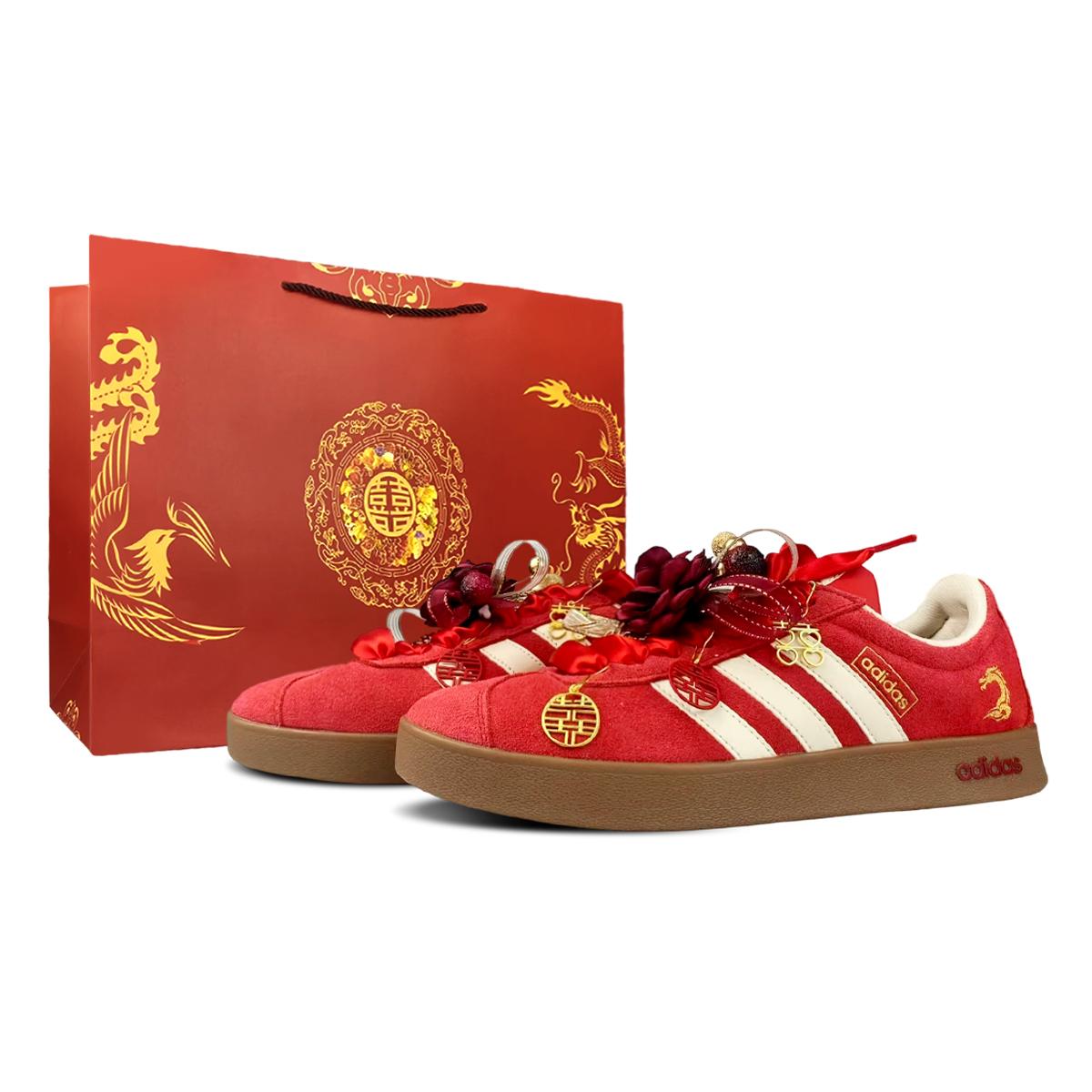 

Adidas Vl Court Classic BNK Dragon Seal And Phoenix Rhythm Abrasion Resistant Abrasion Resistant Low top KK3774(Team40-SBOX) 40