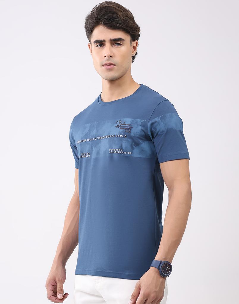 Monte Carlo Men's Round Neck Half Sleeve T-Shirt