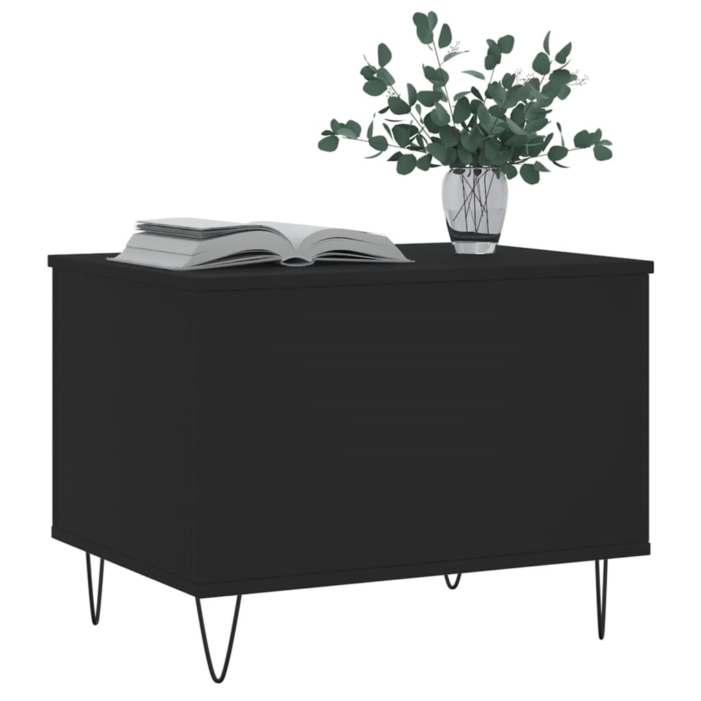 Black Coffee Table 60 x 44.5 x 45 cm Particleboard
