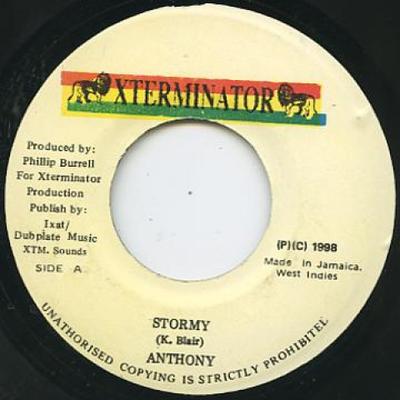 7inch Record ANTHONY B - Stormy Xterminator 1998 Jamaica Reggae, Ska & Dub