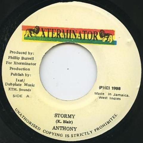 

7-дюймовая пластинка ANTHONY B - Stormy Xterminator 1998 Ямайка Регги, Ска и Даб