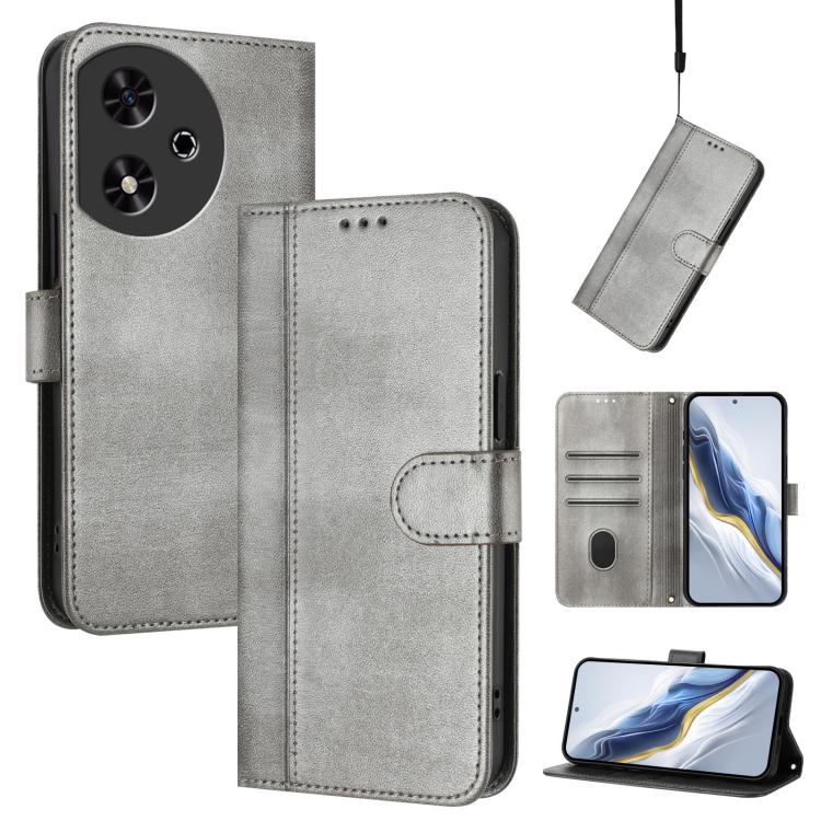 Linien-Spleißschnalle Retro Leder Handyhülle