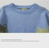 Pull Tricot Jacquard Motif Chat Automne/Hiver Euro-Américain - Manches Longues, Coupe Ample, Col Rond, Confort Décontracté