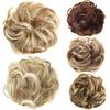 Haarknoten Chignon Damen Pferdeschwanz Haarverlängerung Dutt Haarteil Scrunchie Elastic Wave Curly Scrunchie