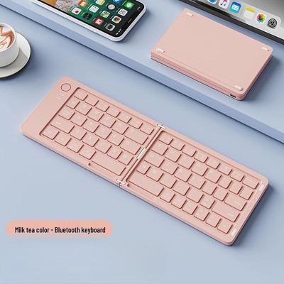OLOEY Portable Bluetooth Foldable Keyboard with Phone Stand