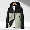 New single-layer jacket spring and autumn couple outdoor sports windproof waterproof jacket trendy casual color matching jacket